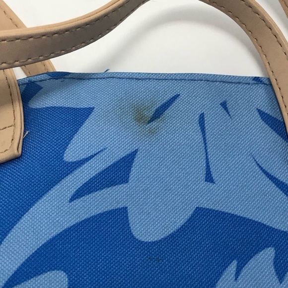 Blue and Tan Mini Hand Bag - Picture 2 of 5